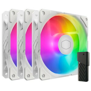 Cooler Master SickleFlow Edge 120 ARGB White Edision 3-Pack Fan Kit 120mm ARGBt@ 3 + AI Mini LEDRg[[t PCP[Xt@Zbg zCg MFX-B2DW-253P2-R2 FN2329