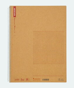 マルマン ノート リングノート 5mm 方眼罫 ベーシック A4 80枚 N245ES