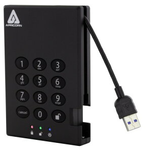 Apricorn Aegis Padlock USB 3.0 - Solid State Drive A25-3PL256-S512 (R2) �|�[�^�u��SSD 512GB HD2024
