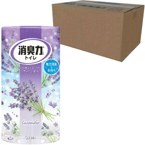 消臭力 (オフィス ビジネスに ケース販売) トイレ用 置き型 ラベンダー 400mL×18個 トイレの消臭力 トイレ 置くだけ 消臭剤 消臭 芳香剤