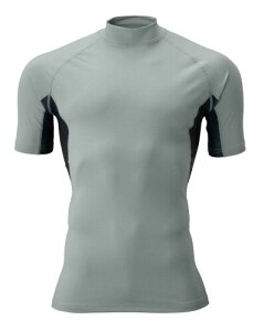 アタックベース(Atackbase) 半袖モックネックインナー 春夏用 チャコール 79215 52 5L