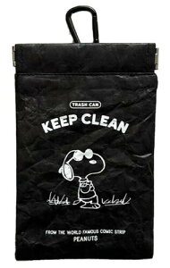 w~OX gуS~ POY(|[C) PEANUTS 10×16cm Jri&ʃ|Pbgt BLACK 4494104