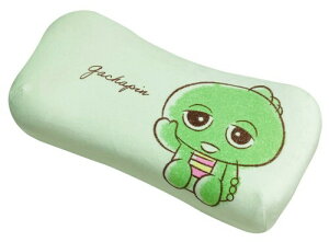 MORIPiLO 低反発クッション 腰枕 ガチャピンムック ガチャピン (ミニリラックスピロー) 肌にやさしいふわモチ触感 グッズ ぬいぐるみ 昼寝枕 グリーン 15x31x8cm ポンキッキーズ キャラクタ
