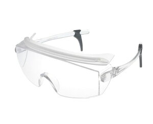 山本光学 YAMAMOTO SN-735 保護めがね 上部ひさし&サイド付レンズ クリア PET-AF(両面ハードコートくもり止め) 日本製 JIS 紫外線カット