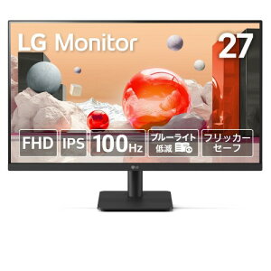 LG j^[ 27MS500-B 27C` /A`OA/IPS/1920×1080/100Hz/5msiGTGj/u[CgጸEtbJ[Z[t@\/DAS Modeix[hj/ubNX^rCU[/HDMI×2/`g