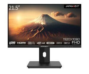 JAPANNEXT 21.5�C���` ���j�^�[ �t��HD 1920x1080�𑜓x IPS �f�B�X�v���C (KVM/HDMI/USB-C ���d (65W) / �X�s�[�J�[����/��������/��](�s�{�b�g)�@�\/VESA�Ή�/�u���[���C�g�J�b�g) JN-I215FLFHSP-C65W