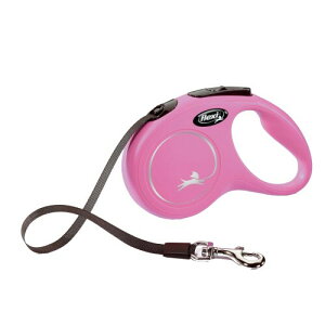 フレキシ (flexi) ニュークラシック テープ S(15kg未満) 5m ピンク (犬用リード)