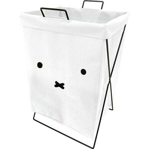 オカトー(Okato) miffy 折りたたみ ランドリーバスケット 横型 49L 顔だけミッフィー 幅36×奥行34×高さ57cm