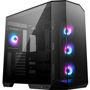 MSI MAG PANO 100R PZ PC�P�[�X ATX �~�h���^���[ �� �s���[���X���f�� ARGB�t�@��4��t�� �����K���X�p�l�� �w�ʃR�l�N�^�Ή� CS9191