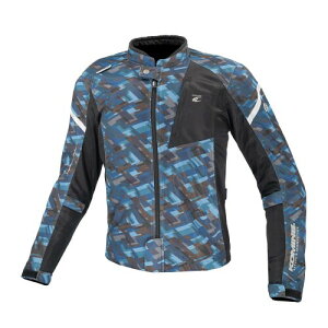 (KOMINE) バイク用 ジャケット JK-1283 プロテクトフルメッシュジャケット Plaid Navy L 07-1283 メンズ L