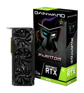 GAINWARD GeForce RTX3070 Phantom+ �O���t�B�b�N�X�{�[�h NE63070019P2-1040M-G VD7914 �u���b�N