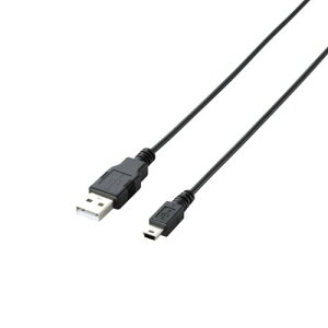 �G���R��(ELECOM)�G���R�� RoHS�w�ߏ���&���z���p�b�P�[�W �G�RUSB�P�[�u�� USB2.0 A-miniB�^�C�v 2m �u���b�N U2C-JM20BK