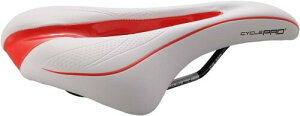 CYCLE PRO(サイクルプロ) カットゾーンコンフォートサドル(CP-SD3256) ホワイト/レッド 298g