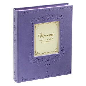 セキセイ(Sekisei) アルバム ポケット ハーパーハウス フレームアルバム L100枚収容 L 51~100枚 パープル XP-4700-80