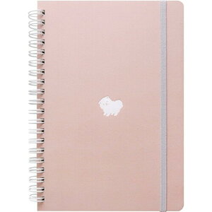 エルコミューン マトカ リングノート B6 方眼 ワンポイント ポムドッグ PNB-002