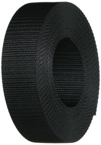 トラスコ中山(TRUSCO) ナイロン平ベル 黒 1.2t×25mm×5m TNB255-BK