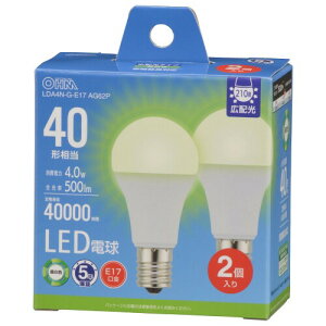 I[d@ LEDd` E17 40`/40W F Ή fMގ{HΉ ~jNvg` 5Nۏ 2 LDA4N-G-E17 AG62P 06-5543 OHM