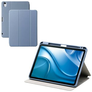 �G���R�� iPad Air 11�C���` (M4/M3/M2) 10.9 (��5���� ��4����) �P�[�X Apple Pencil�X�^���h�t�� �Ռ��z�� �X���[�v���[�h �u���[�O���[ TB-A25MSABG