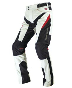 (コミネ) バイク用 パンツ プロテクトライディングメッシュパンツ3D アイボリー 6XLB PK-729 1031 春夏秋向け メッシュ素材 プロテクター CE規格