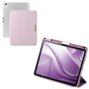 �G���R�� iPad Air 11�C���` (M4/M3/M2) 2026/2025/2024�N �P�[�X �J�o�[ �t���b�v �\�t�g���U�[ �w�ʃN���A �X���[�v���[�h �^�b�`�y���z���_�[�t�� CHIC STYLE ���x���_�[ TB-A25MWVJM3PU