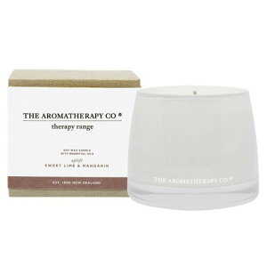 �A���}�Z���s�[�J���p�j�[(Aromatherapy Company) Therapy Range �Z���s�[�����W Essential Oil Soy Wax Candle �G�b�Z���V�����I�C���\�C���b�N�X�L�����h�� Sweet Lime & Mandarin �X�C�[�g���C��&�}���_���� Up