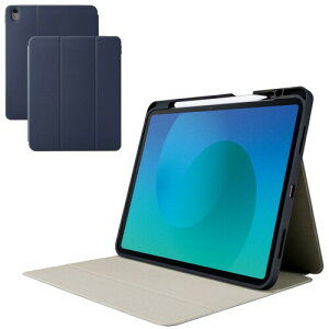 �G���R�� iPad Air 13�C���` (M4/M3/M2) 2026/2025/2024�N �P�[�X Apple Pencil���[ �X���[�v���[�h�Ή� ���≘�ꂪ�t���ɂ����\�t�g���U�[ �l�C�r�[ TB-A25XSANV
