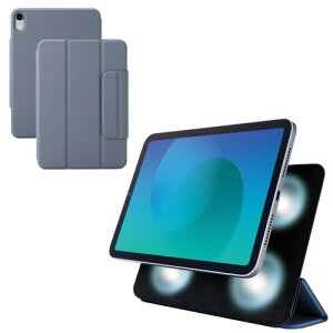 �G���R�� iPad mini (A17 Pro 2024�N) mini (��6����) �P�[�X �J�o�[ �y�� �X���� �}�O�l�b�g�z�� 2�̊p�x���߉\ Pencil���[ �I�[�g�X���[�v/�E�F�C�N�Ή� �u���[�O���[ TB-A25SWVPF2BG