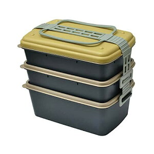 GENIAL(WFjA) Picnic Lunch Box(sNjbN`{bNX) MARINE 4200mleʂ3iٓ qɂȂŃRpNgɏd˂Ď[\ XȒ`ŁA2i͐^Ei͐[^Ŏp