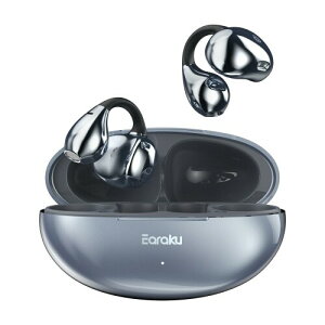 Earaku (イアラク) SoundClip ワイヤレスイヤホン オープンイヤー イヤホン イヤーカフ型 超軽量 耳を塞がない 耳挟み式 音漏れ無し 骨伝導の革新 DSP機能 Malleusアルゴリズム オープンイヤー
