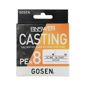 �S�[�Z��(GOSEN) �A���T�[ �L���X�e�B���O PE×8 150m �t�@�C���V���o�[ 2�� (35lb)