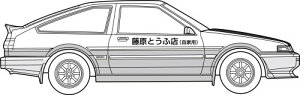 tW~͌^ 1/24 DV[Y No.019 gmAE86 J[{{lbgC ISD-019