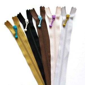 YKK ポーチ用ファスナー シックカラー 20cm 5色セット 3CF20-COMIX-1