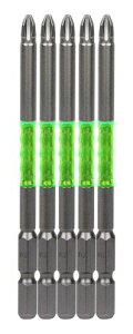 SK11(エスケー11) スーパー阿修羅ビット 段付き形状 +2×100mm 高硬度 40V対応 5本入 SA-DP05-2100