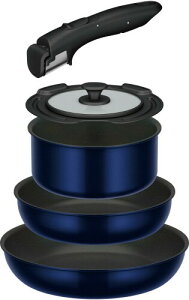 サーモス デュラブルシリーズ 取っ手のとれるフライパン5点セットEA ガス火対応 ディープブルー フライパン・鍋は食洗機対応 KSE-5A DPBL