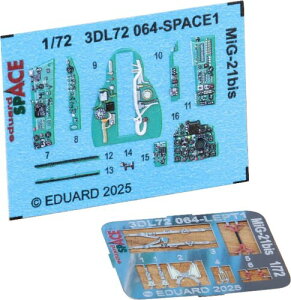 エデュアルド(Eduard) 1/72 スペース MiG-21bis 内装3Dデカール・エッチングパーツセット (エデュアルド用) プラモデル用デカール EDU3DL72064 (飛行機)