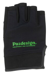 �p�Y�f�U�C�� 5�t�B���K�[���X�E�N�[���h���C�O���[�u �^�C�v2 (5FINGERLESS COOLDRY GLOVE II) L �u���b�N/�O���[�� PGV-038