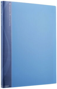 ナカバヤシ B4クリアブック クリアファイル 20ポケット ブルー CB1022B-N