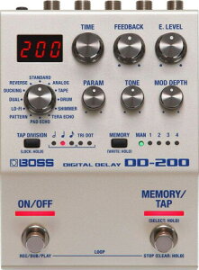 BOSS {X fW^fBC DD-200 Digital Delay RpNgEGtFN^[ 12ނ̃fBC[h [p[@\ M^[/x[X