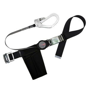 (藤井電工) 新規格 胴ベルト型 ワンハンドリトラ 巻取式 ロック機構付き ブラック 黒 Lサイズ ベルト長さ 1400mm TB-ORN-599-BLK-L 日本製 墜落制止用器具 胴ベルト 安全帯 ツヨロン TSUYORON