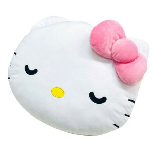 MORIPiLO 抱き枕 サンリオキャラクターズ ハローキティ (ダイカットねむねむピロー) 肌にやさしいマイクロ生地 グッズ ぬいぐるみ 昼寝枕 ホワイト 45x35x10cm まくらのモリシタ