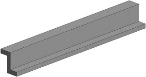 エバーグリーン スケールモデル プラ棒 Zチャンネル 厚さ2.0mm x 幅1.0mm 4本入 模型用素材 70EG752