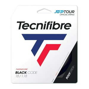 �e�N�j�t�@�C�o�[ Tecnifibre �e�j�X�K�b�g�E�X�g�����O BLACK CODE 1.18mm TFG410
