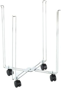 下村企販 折りたためる ゴミ袋ホルダー 45L 様々なサイズのゴミ袋に対応 たっぷり入る ゴミ袋が床に着かない キャスター付き 分別 リサイクル ダンボールストッカー ゴミ箱 ステンレス