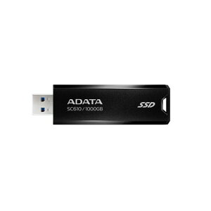�O�t��SSD 1000GB SC610 USB 3.2 Gen2 �ő�Ǎ����x550MB/�b SC610-1000G-CBK/RD-I
