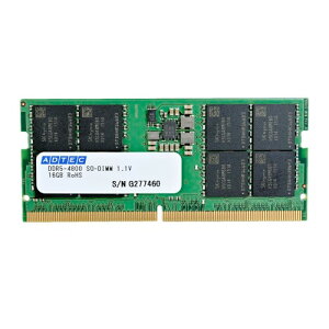 アドテック DDR5-4800 UDIMM 16GB 6年保証 ノート JEDEC準拠 ADS4800N-H16G