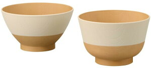 カノー(Kano) やさしい彩り 抗菌 飯椀・汁椀 きなり色 17021