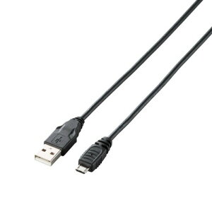 GR USBP[u USB2.0 (USB A IX to microB IX) PlayStation4Ή 1m ubN U2C-AMB10BK