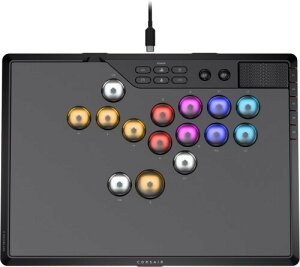 CORSAIR NOVABLADE PRO ���C�����X �z�[������ ���o�[���X�R���g���[���[ ? 15�L�[ ���C�����C�A�E�g / 1000Hz �|�[�����O���[�g / 2.4GHz ���C�����X/SOCD/MGX Hyperdrive �z�[�����ʎ��C�X�C�b�` ? PS5