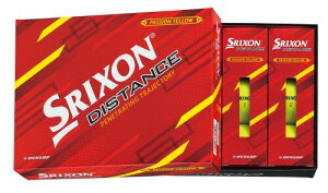 DUNLOP ダンロップゴルフボール SRIXON DISTANCE9 2022年モデル 1ダース(12個入り) パッションイエロー