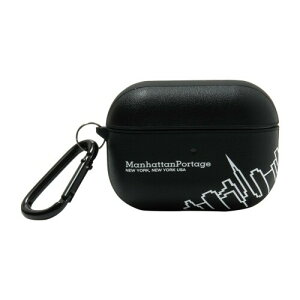 �}���n�b�^���|�[�e�[�W(Manhattan Portage) PU LEATHER Hybrid AirPods Pro CaseSKYLINE �u���b�N AirPods Pro2 AirPods Pro ��2/1���㌓�p APPR2-MP-04-BK